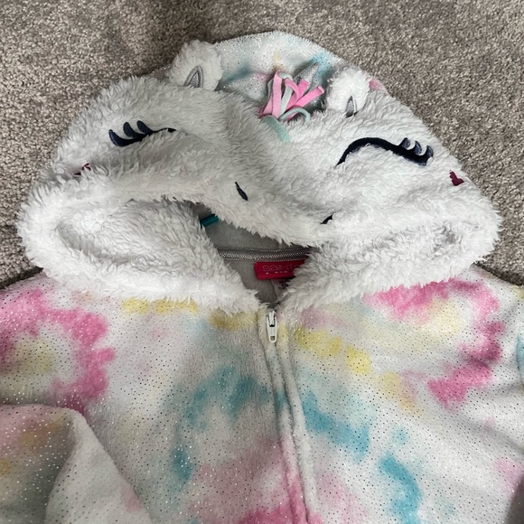 Girls fleece pajamas onesie - Picture 2 of 4